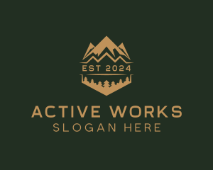 Nature Mountain Trekking logo design