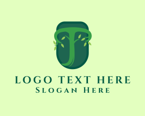 Green Letter T Plant logo