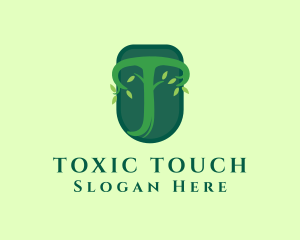 Green Letter T Plant logo design