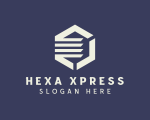 Modern Gray Hexagon logo design