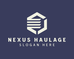 Modern Gray Hexagon logo design