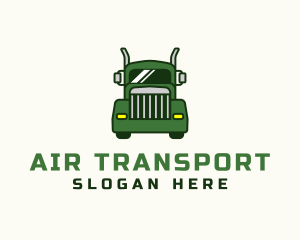 Green Cargo Truck  logo design