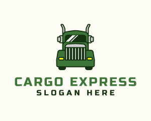 Green Cargo Truck  logo design