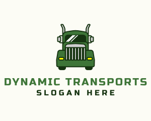 Green Cargo Truck  logo design