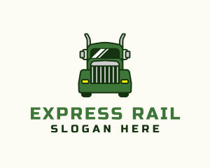 Green Cargo Truck  logo design