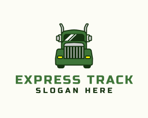 Green Cargo Truck  logo design