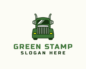 Green Cargo Truck  logo design