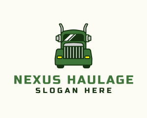 Green Cargo Truck  logo design