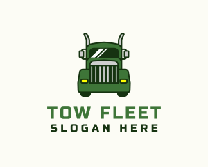 Green Cargo Truck  logo design