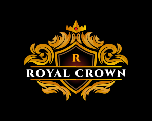 Shield Crest Crown logo design