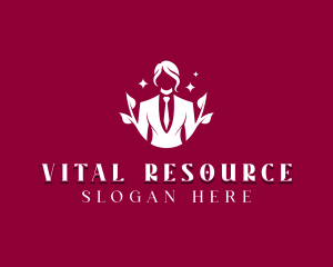 Woman Human Resources logo design