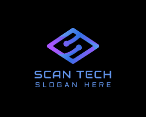 Modern Tech Letter S logo design