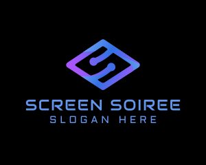 Modern Tech Letter S logo design