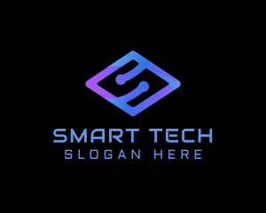 Modern Tech Letter S logo design