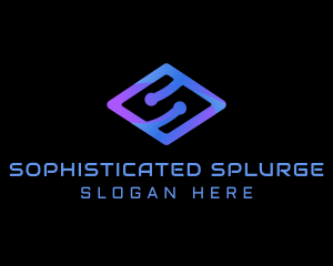 Modern Tech Letter S logo design