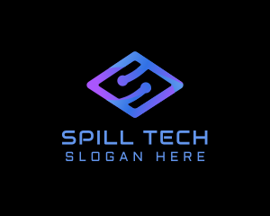 Modern Tech Letter S logo design