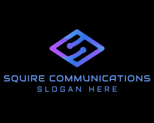 Modern Tech Letter S logo design