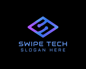 Modern Tech Letter S logo design