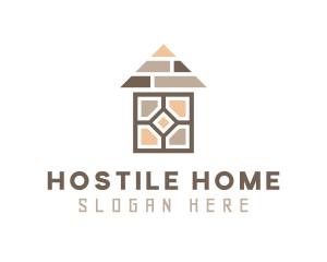 Brown Home Floorboard logo design