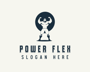 Masculine Fitness Power logo design