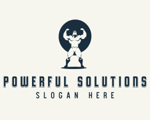 Masculine Fitness Power logo design