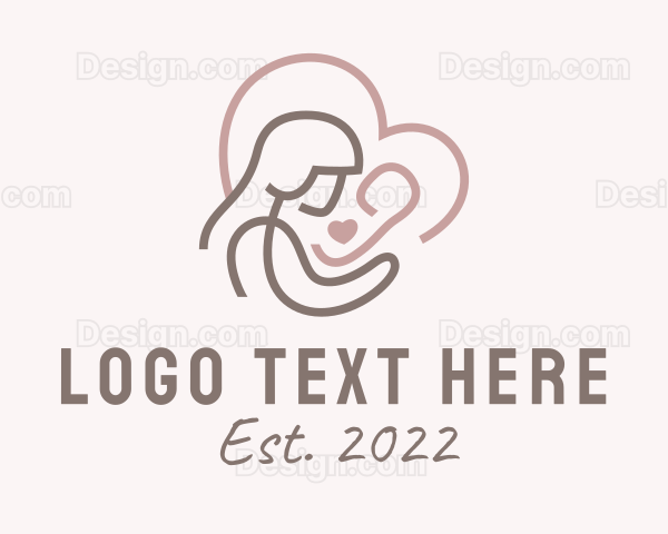 Breastfeeding Mother Heart Logo