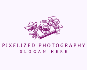 Camera Flower Photography logo design