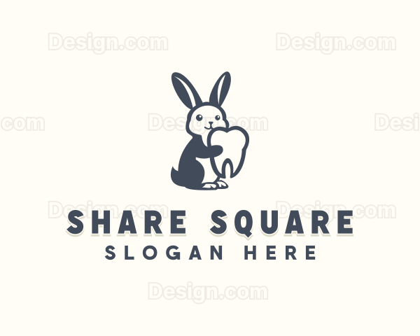 Pediatric Dentistry Bunny Logo