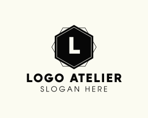 Geometric Hexagon Interior Design logo