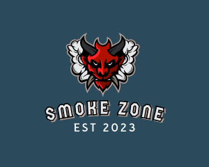 Horned Demon Vaping logo design