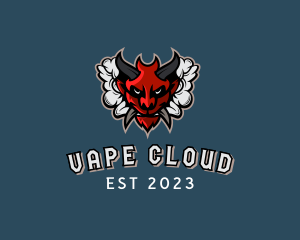 Horned Demon Vaping logo design