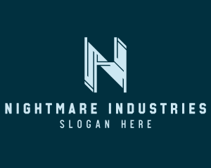 Industrial Metalwork Letter N logo design