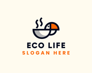 Eco Toucan Cafe logo design