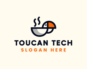 Eco Toucan Cafe logo design