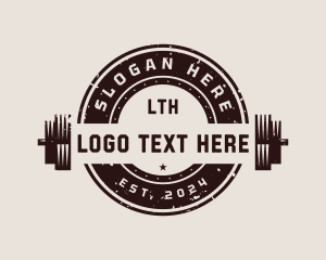 Gym Fitness Barbell logo