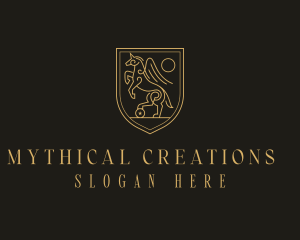 Mythical Unicorn Shield logo