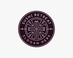 Spiritual Worship Cross logo design