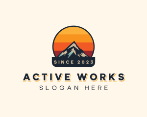 Alpine Mountain Trekking logo design