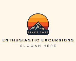 Alpine Mountain Trekking logo design