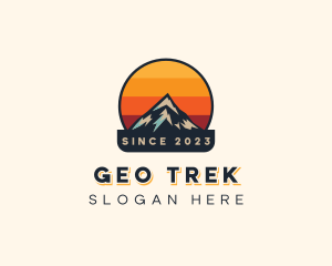 Alpine Mountain Trekking logo design