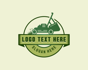 Lawn Mower Gardener Logo