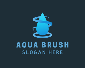 Blue Water Droplet   logo design