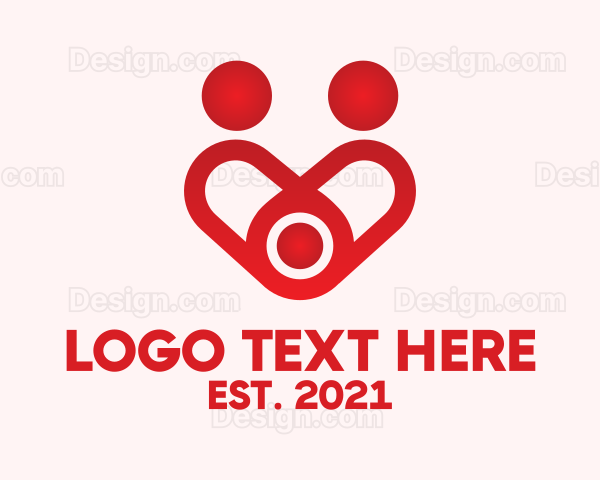 Red Family Heart Logo