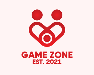 Red Family Heart  logo