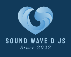 Heart Wave Beach Resort  logo design