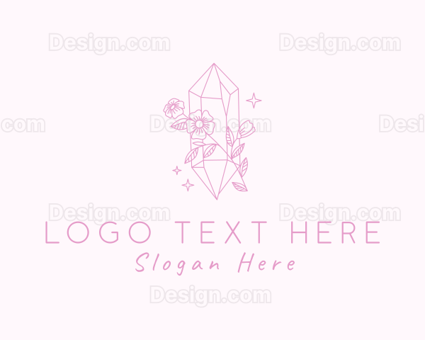 Flower Crystal Souvenir Logo