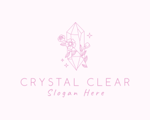 Flower Crystal Souvenir logo design