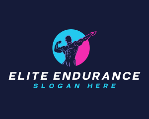 Workout Bodybuilding Gym logo design