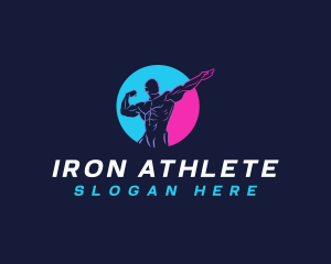 Workout Bodybuilding Gym logo design