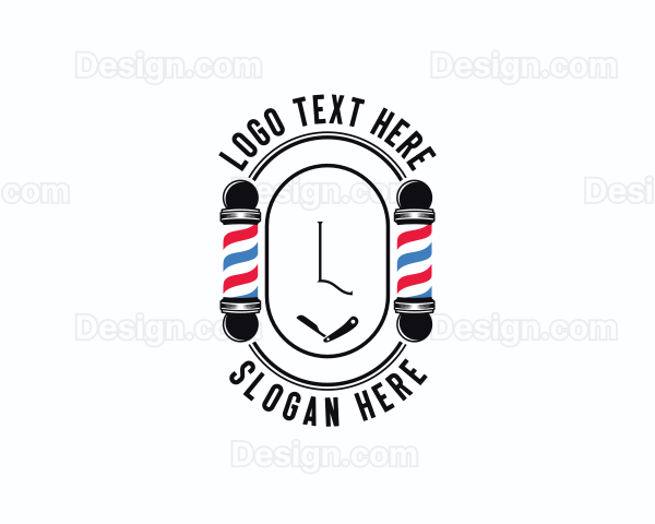 Barber Haircut Grooming Logo